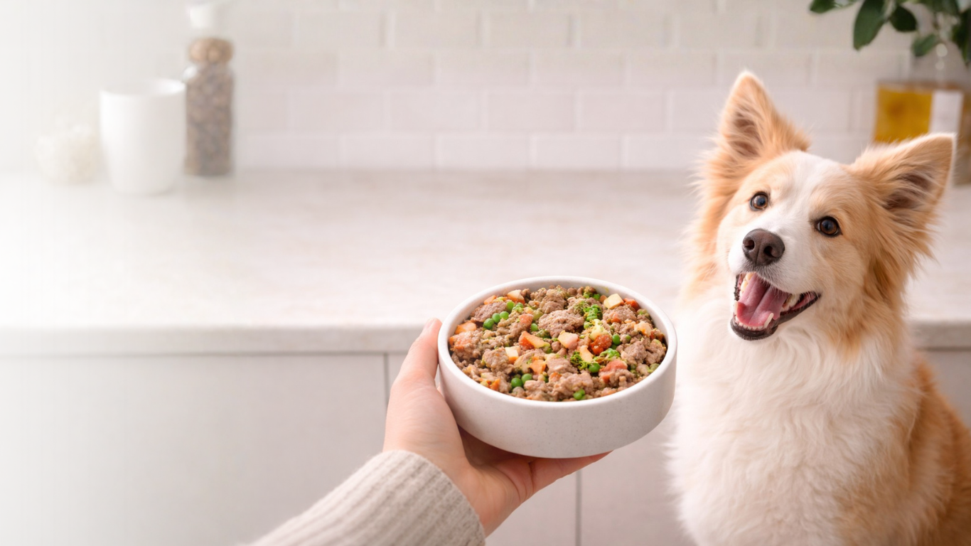 <p>Frisches Hundefutter. </p><p>Wie selbst gekocht!</p>